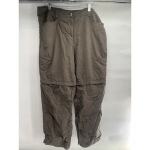 ExOfficio Brown Convertible Bugs Away Insect Shield Nylon Pants Women's 16